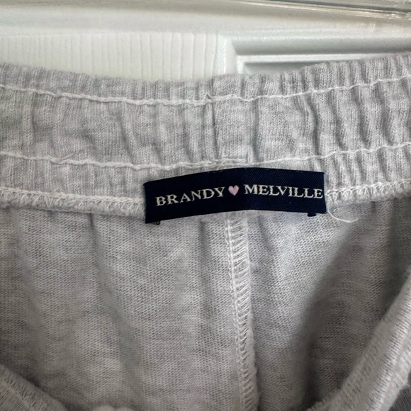Brandy Melville White Wide Leg Sweatpants - Picture 2 of 2